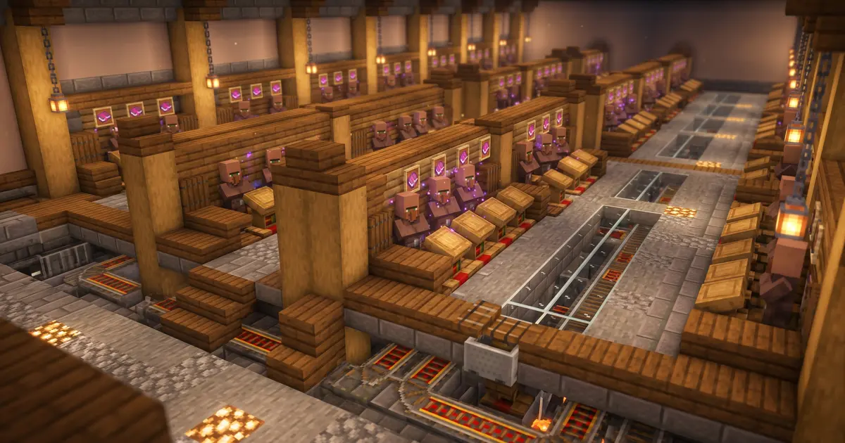 Hala handlowa wieśniaków Minecraft: optymalizacja 2026