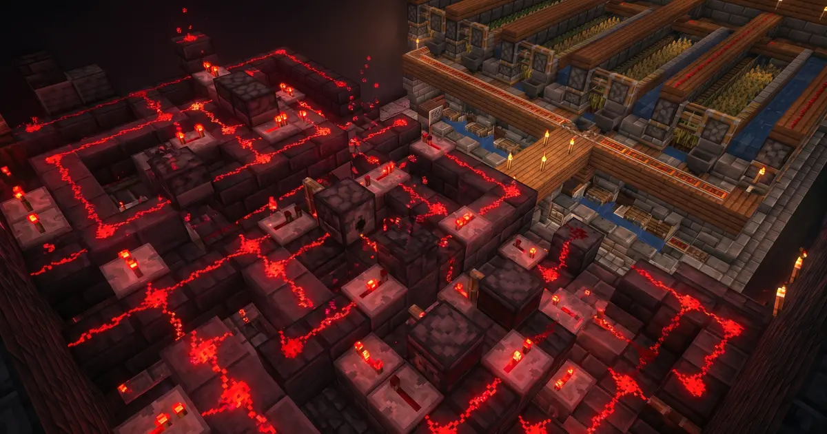 Podstawy Redstone w Minecraft: obwody i gigafarmy [2026]